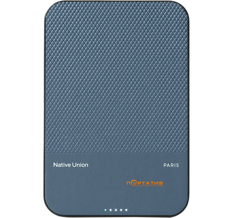 Зовнішній акумулятор Native Union (Re) Classic Magnetic 5 000mAh Navy (PB-5KMS-NAV)