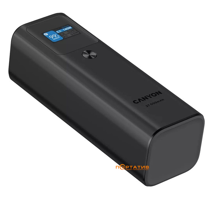 Внешний аккумулятор Canyon PB-2010 27000mAh 140W Dark Grey (CNE-CPB2010DG)
