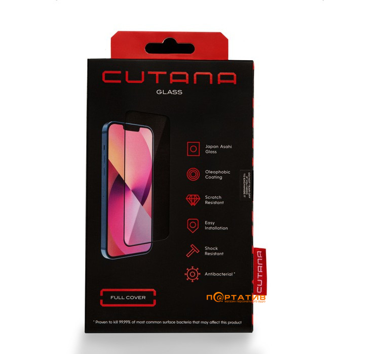 Захисне скло Cutana iPhone 16 2.5D Tempered Glass Black
