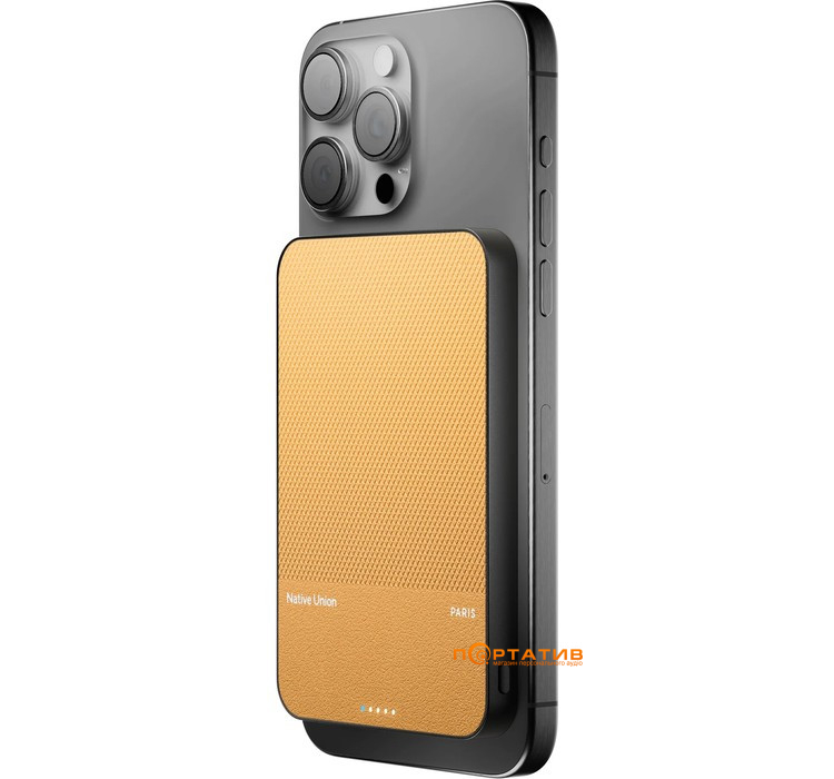 Зовнішній акумулятор Native Union (Re) Classic Magnetic 5 000mAh Kraft (PB-5KMS-KFT)