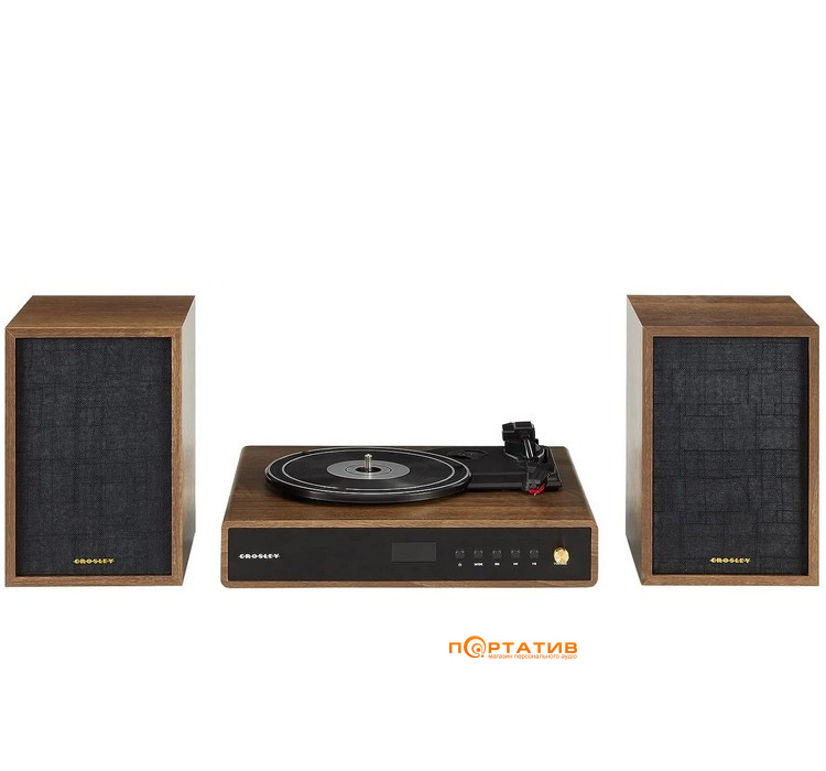 Проигрыватель винила Crosley Alto Shelf System Walnut