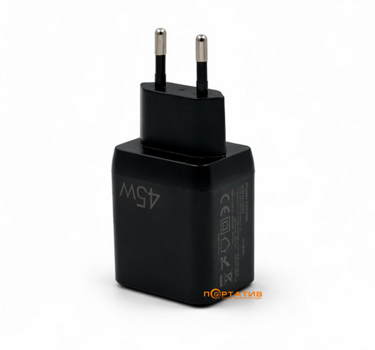 Зарядное устройство Cutana GaN 45W Dual Type-C Power Adapter Black