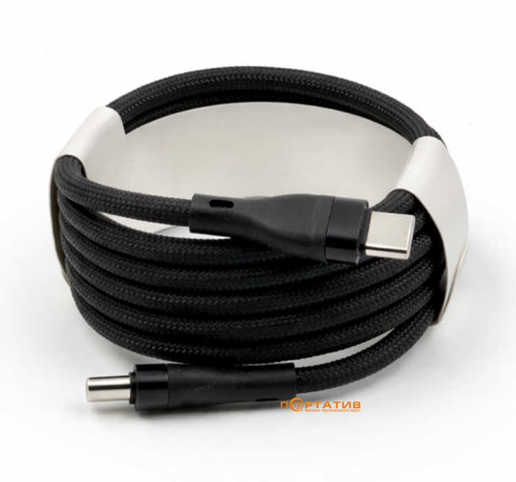 Кабель Cutana USB-C to USB-C 60W Woven Cable Black 1.2m