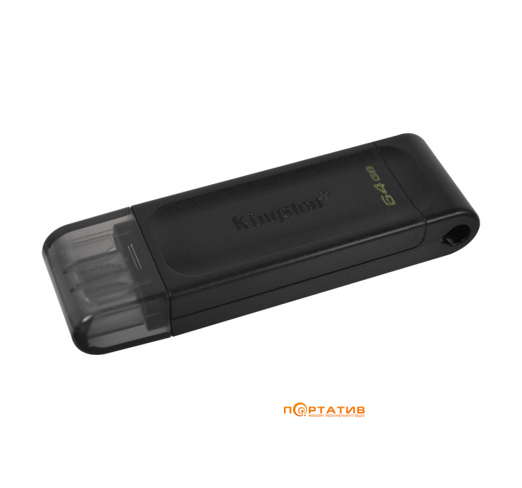 Kingston DataTraveler 70 Type-C 64GB USB 3.2 Black (DT70/64GB)