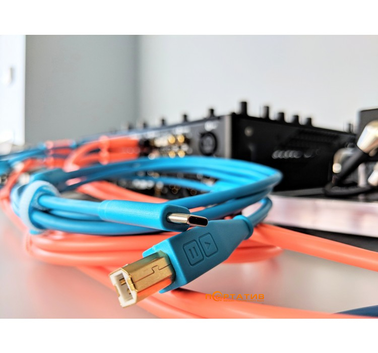 DJ Techtools Chroma Cables: USB-C Blue (Type-C to USB-B)
