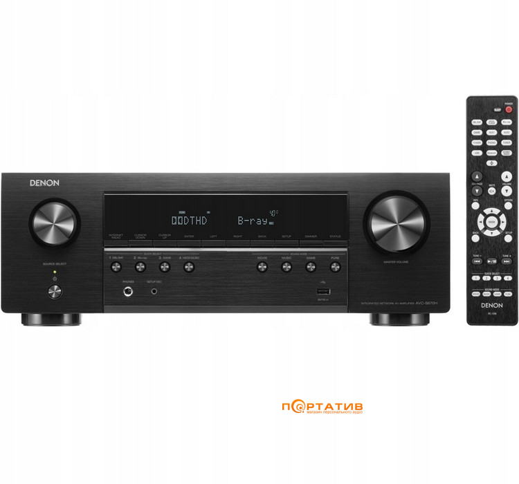 AV-ресивер Denon AVC-S670H (5.2 сh) Black
