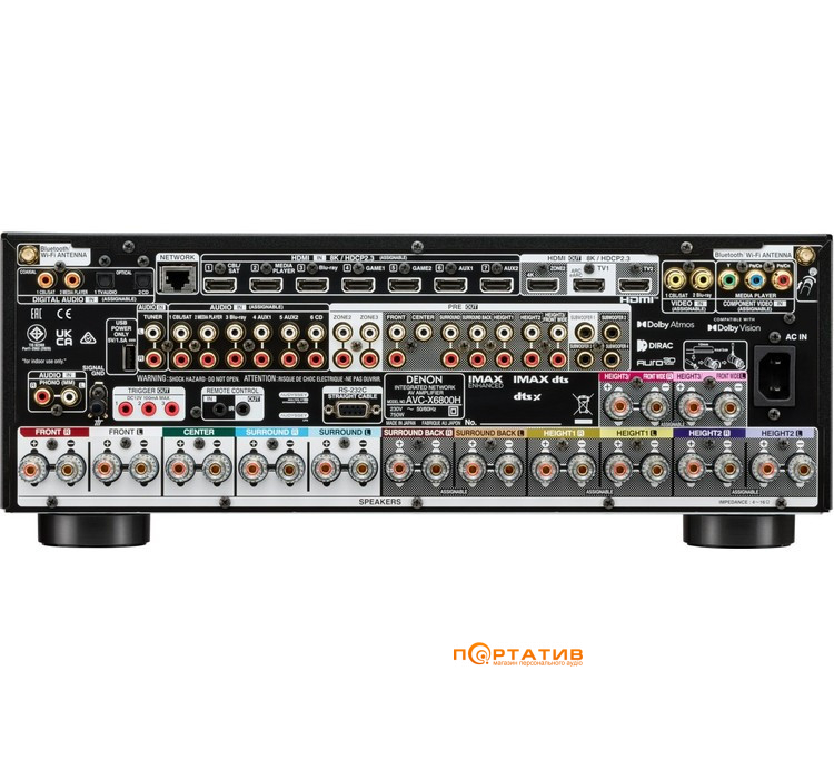 AV-ресивер Denon AVC-X6800H 8K (11.2 сh) Black