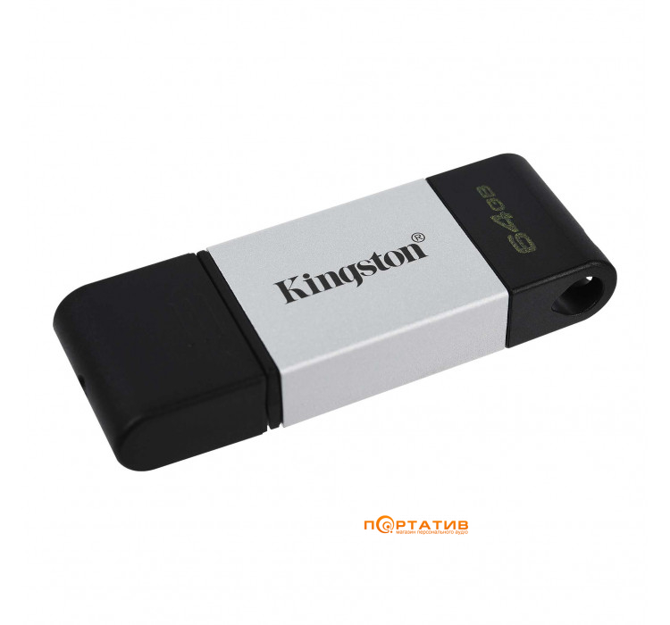 Kingston DataTraveler 80 Type-C 64GB USB 3.2 Black (DT80/64GB)