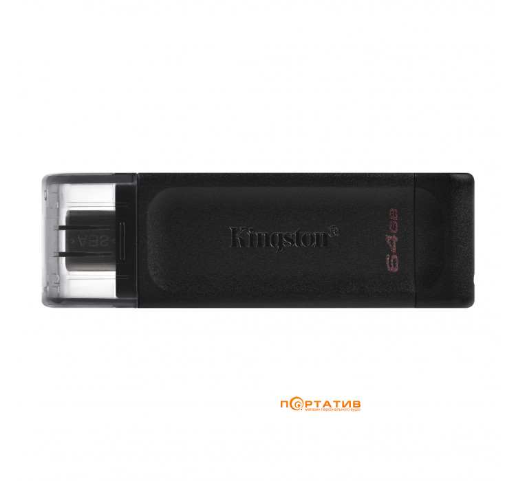 Kingston DataTraveler 70 Type-C 64GB USB 3.2 Black (DT70/64GB)