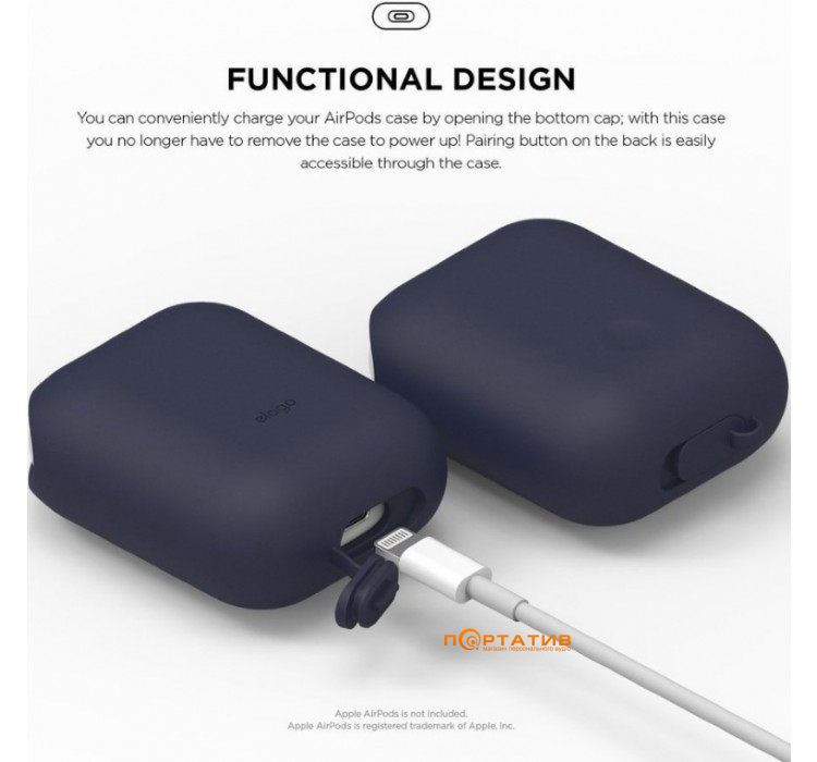 Чохол Elago Waterproof Case for Airpods Jean Indigo (EAPWF-BA-JIN)