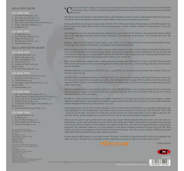 Вінілова платівка Ella Fitzgerald & Louis Armstrong — The Platinum Collection [3LP]