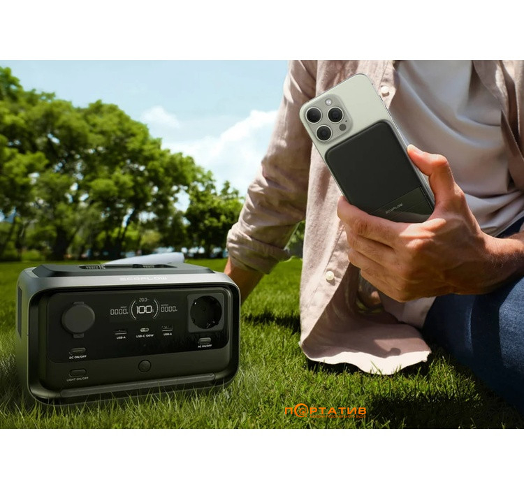 Зарядна станція EcoFlow RIVER 3 Plus Wireless, 600W/286Wh (EFRIVER3PLUS-W-EU-CBOX)