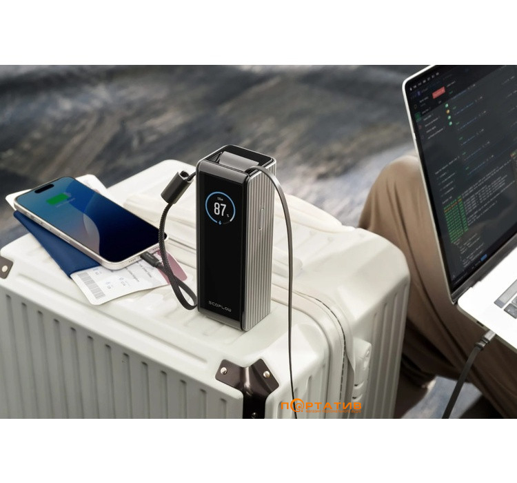 Зовнішній акумулятор EcoFlow RAPID 25000mAh 170W w/Cables Black (EF-RAPID25K100W-B-EU)