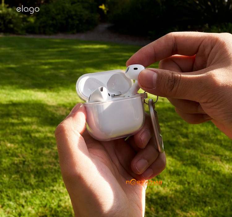 Чехол Elago Clear Hang Transparent for Airpods 4rd Gen (EAP4CL-HANG-TR)