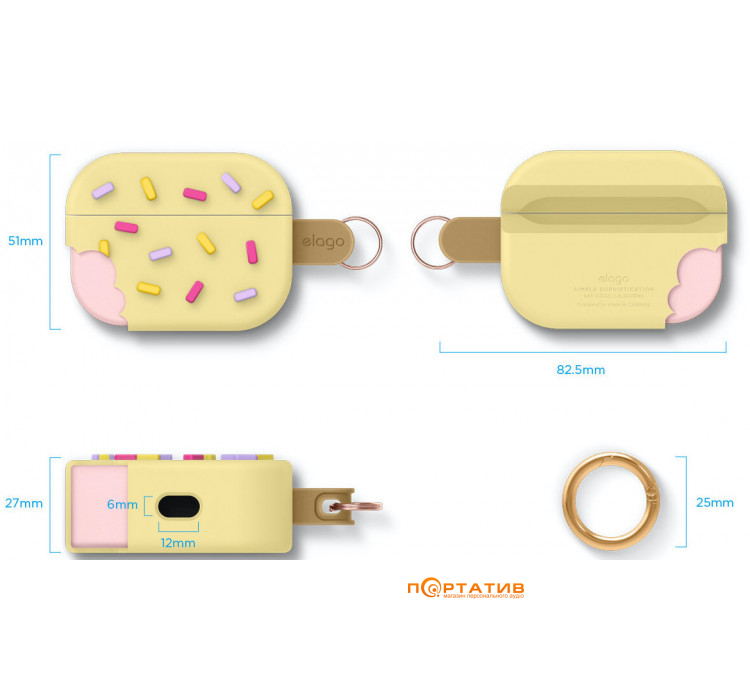 Чохол Elago Ice Cream Case for Airpods Pro Vanilla (EAPP-ICE-YE)