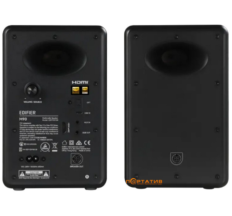 Акустика Edifier M90 Black 2.0 100W Bluetooth Hi-Res