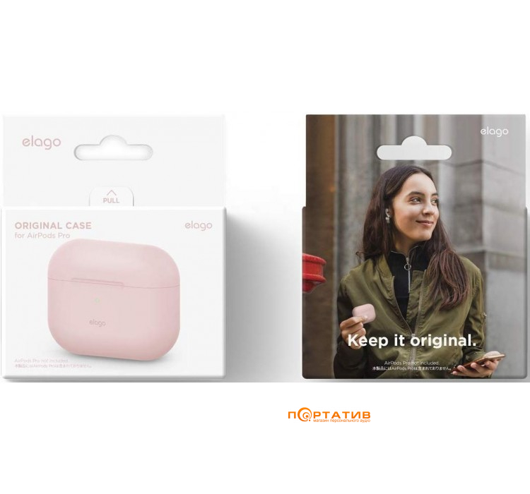 Elago Original Silicone Case for Airpods Pro Lovely Pink (EAPPOR-BA-PK)