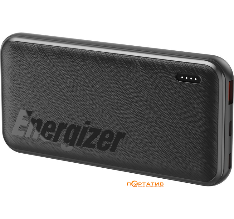 Зовнішній акумулятор Energizer UE10055PQ 10000 mAh PD20W + QC22.5W Black