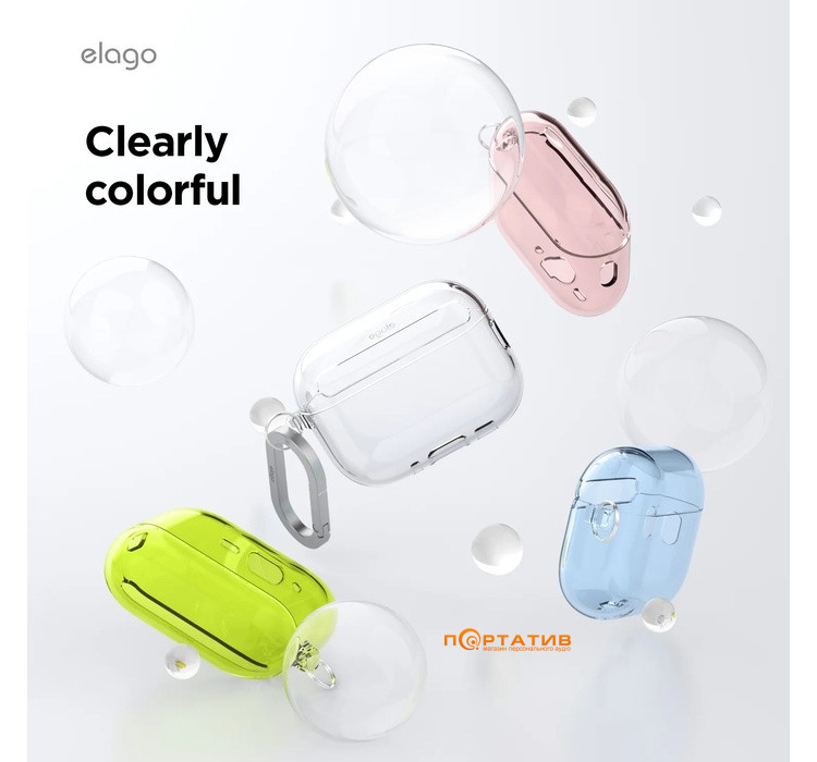Чехол Elago Clear Hang Case Neon Yellow for Airpods Pro 3rd Gen (EAPP3CL-HANG-NYE)