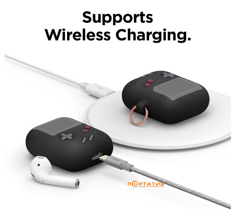 Чехол Elago AW5 Hang Case for Airpods Black (EAPAW5-BK)