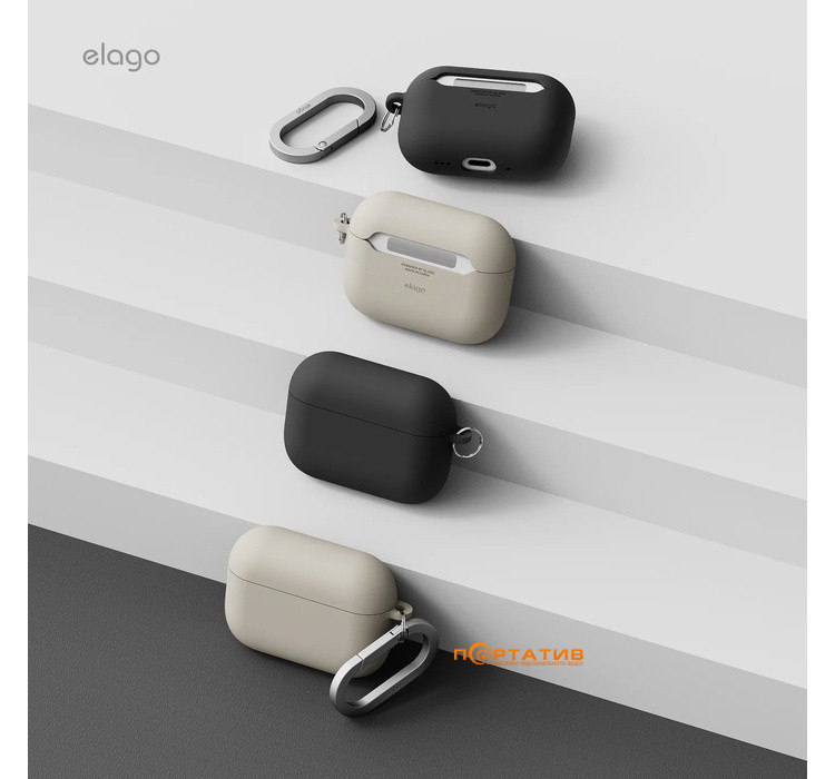 Чехол Elago Liquid Hybrid Hang Case Black for Airpods Pro 3rd Gen (EAPP3RH-HANG-BK)