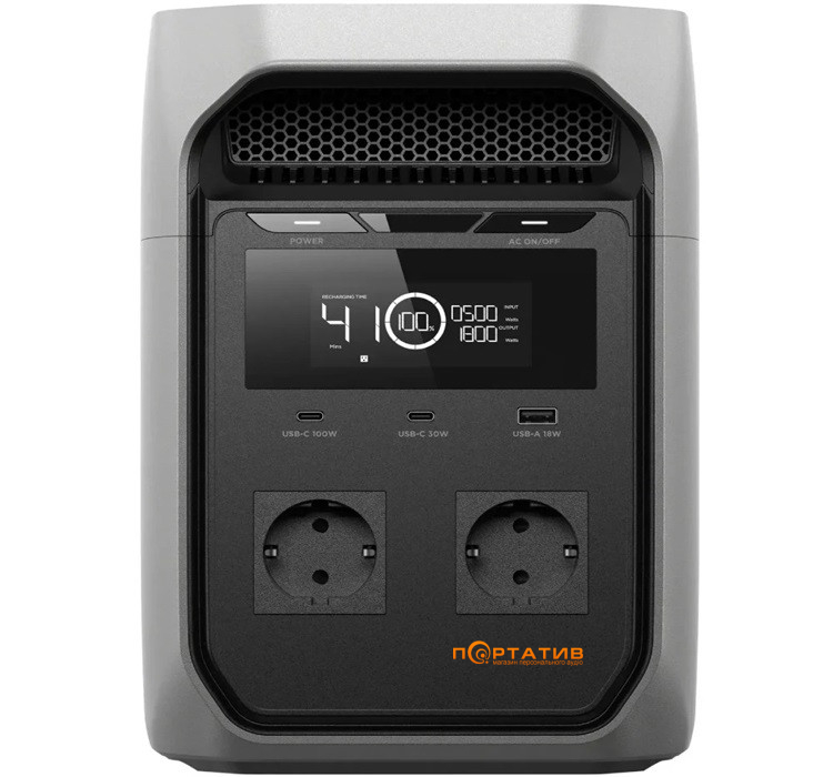 Зарядная станция EcoFlow DELTA 3 Classic, 1800W/1024Wh (EFDELTA3C-EU-CBox-L)