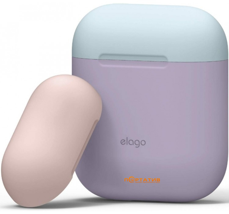 Чохол Elago Duo Case for Airpods Lavender / Pastel Blue / Lovely Pink (EAPDO-LV-PBLPK)
