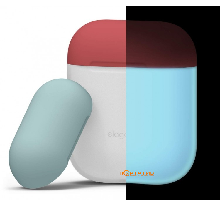 Чохол Elago Duo Case for Airpods Nightglow Blue / Italian Rose / Coral (EAPDO-LUBL-IROCBL)