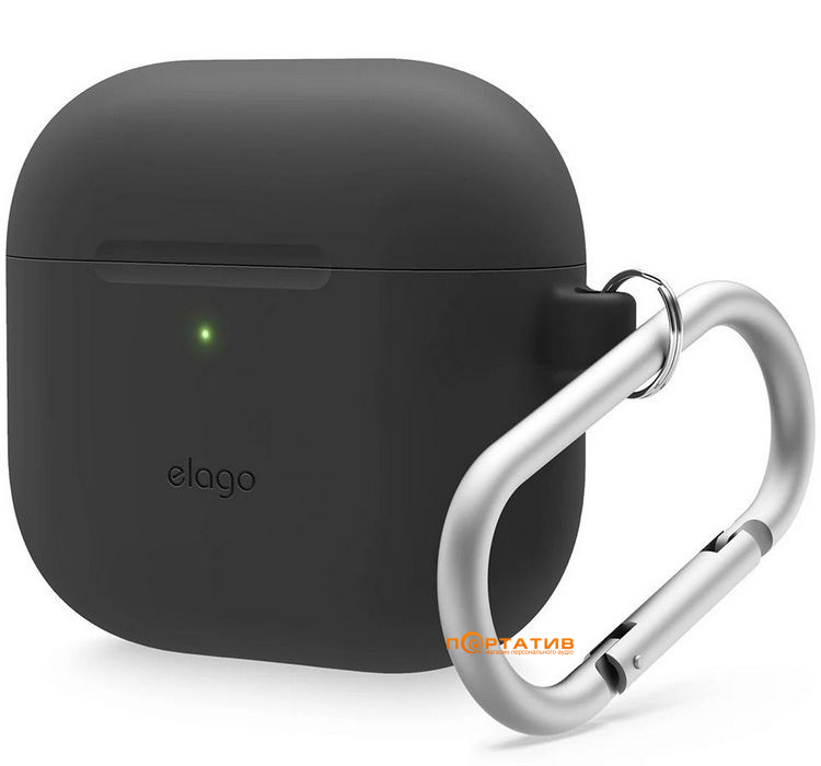 Чохол Elago Silicone Hang Black for Airpods 4rd Gen (EAP4SC-HANG-BK)
