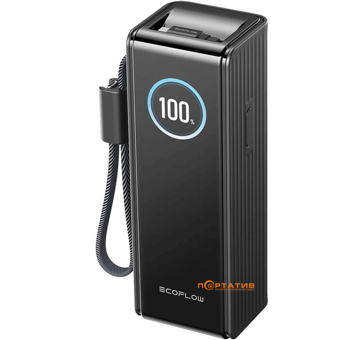 Зовнішній акумулятор EcoFlow RAPID 25000mAh 170W w/Cables Black (EF-RAPID25K100W-B-EU)