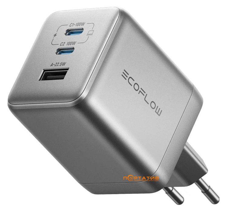 Сетевое зарядное устройство EcoFlow RAPID Pro Charger 100W (EFA-100W-GAN-CHARGER-EU)