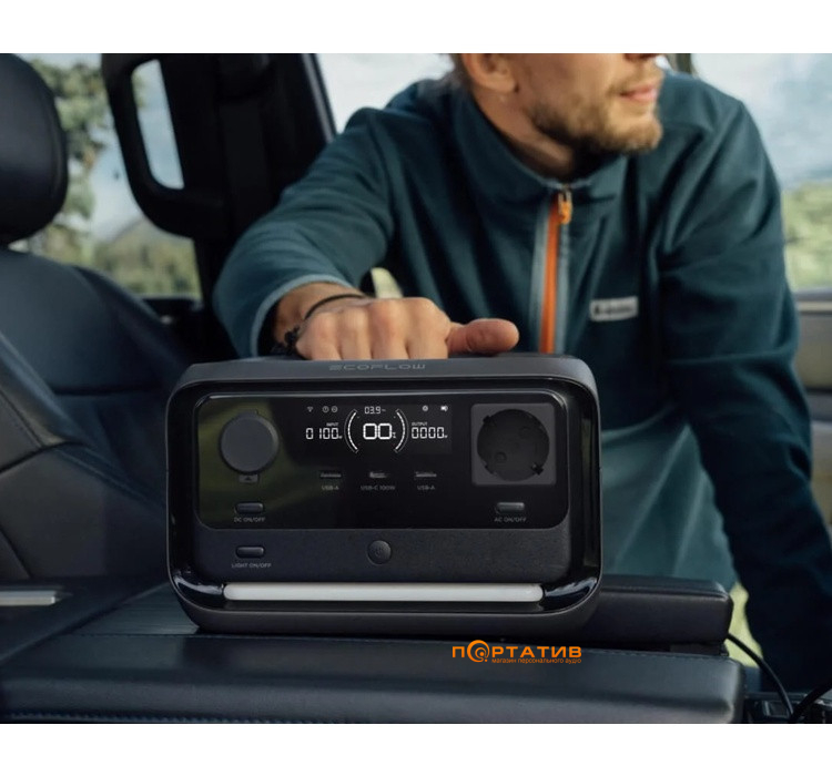 Зарядна станція EcoFlow RIVER 3 Plus Wireless, 600W/286Wh (EFRIVER3PLUS-W-EU-CBOX)