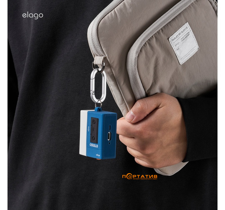 Чехол Elago Cassette Player Hang Blue for Airpods Pro 3rd Gen (EAPP3CST-HANG-BL)