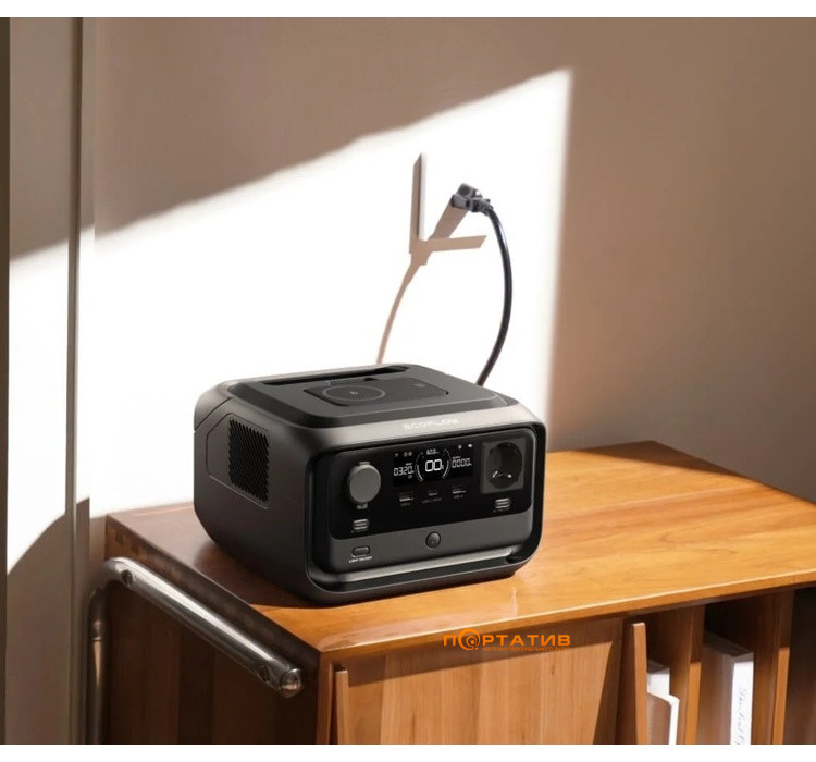 Зарядна станція EcoFlow RIVER 3 Plus Wireless, 600W/286Wh (EFRIVER3PLUS-W-EU-CBOX)