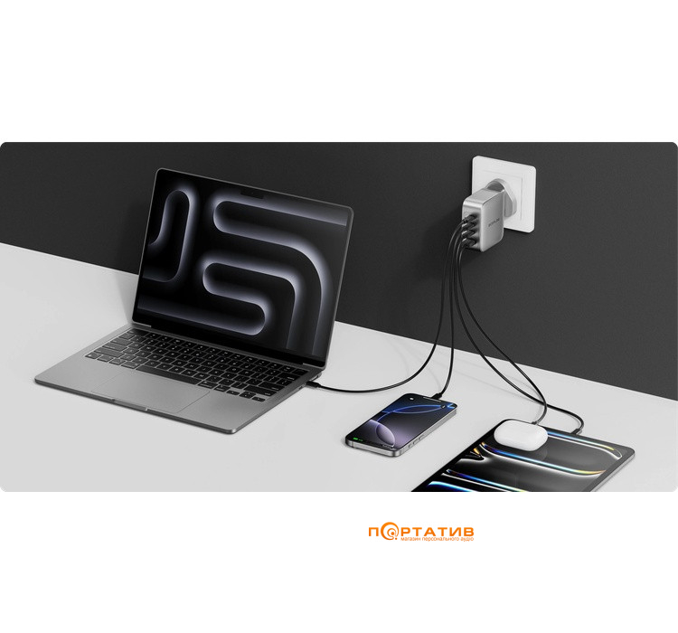 Сетевое зарядное устройство EcoFlow RAPID Pro Charger 140W (EFA-140W-GAN-CHARGER-EU)