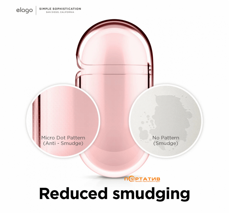 Elago Clear Case Lovely Pink for Airpods 3rd Gen (EAP3CL-HANG-LPK)
