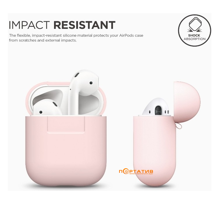 Чохол Elago Silicone Case for Airpods Pink (EAPSC-PK)