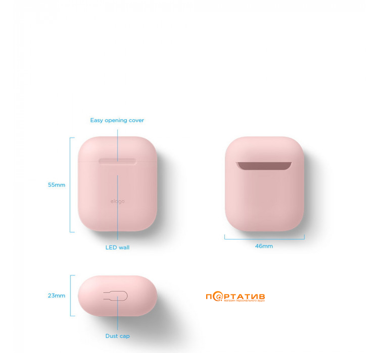 Чохол Elago Skinny Case for Airpods Lovely Pink (EAPSK-BA-LPK)