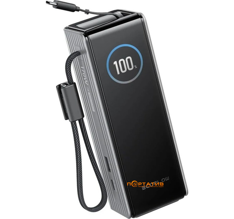 Зовнішній акумулятор EcoFlow RAPID 25000mAh 170W w/Cables Silver (EF-RAPID25K100W-S-EU)