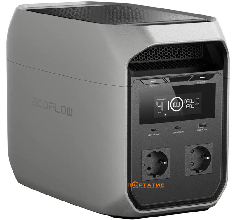 Зарядная станция EcoFlow DELTA 3 Classic, 1800W/1024Wh (EFDELTA3C-EU-CBox-L)