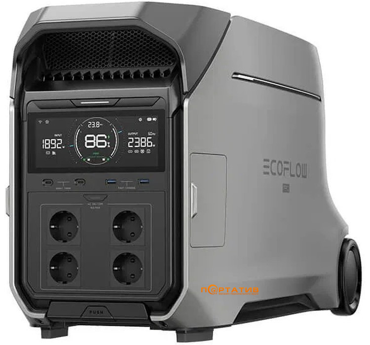 Зарядна станція EcoFlow DELTA Pro 3, 4000W/4096Wh (EFDELTAPRO3-EU-CBox)