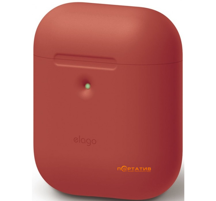 Чохол Elago A2 Silicone Case for Airpods with Wireless Charging Case Red (EAP2SC-RD)