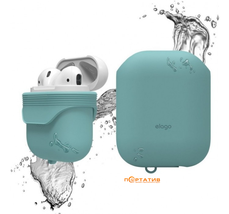 Elago Waterproof Case for Airpods Coral Blue (EAPWF-BA-CBL)