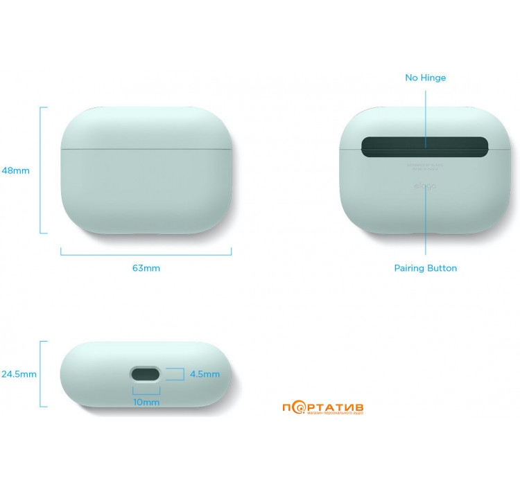 Чохол Elago Liquid Hybrid Case for Airpods Pro Mint (EAPPRH-MT)