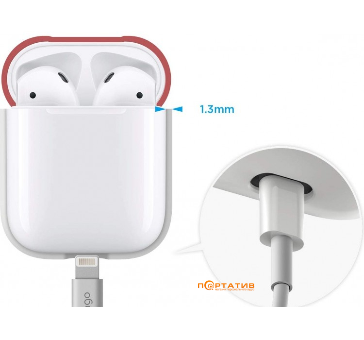 Чохол Elago Duo Case for Airpods Nightglow Blue / Italian Rose / Coral (EAPDO-LUBL-IROCBL)