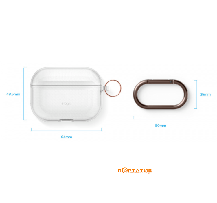 Чохол Elago Hang Case for Airpods Pro Clear (EAPPCL-HANG-CL)