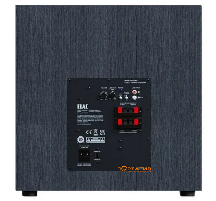 Сабвуфер Elac Debut 3.0 DS153 Black