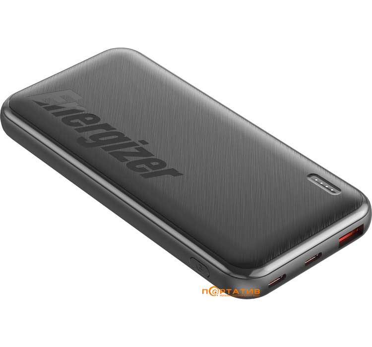 Зовнішній акумулятор Energizer UE10055PQ 10000 mAh PD20W + QC22.5W Black