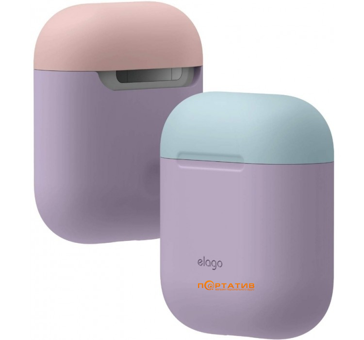 Чохол Elago Duo Case for Airpods Lavender / Pastel Blue / Lovely Pink (EAPDO-LV-PBLPK)