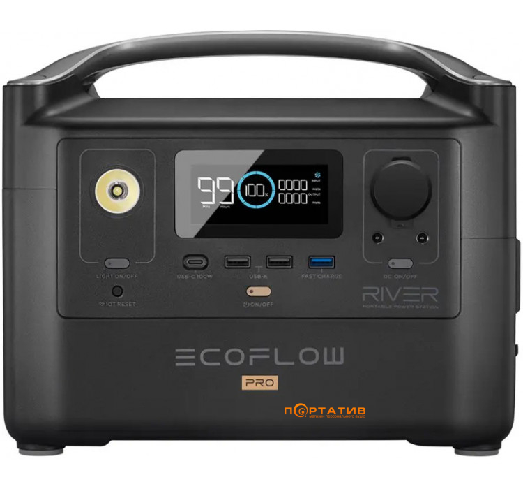 Зарядная станция EcoFlow RIVER Pro, 600W/720Wh (EFRIVER600PRO-EU)